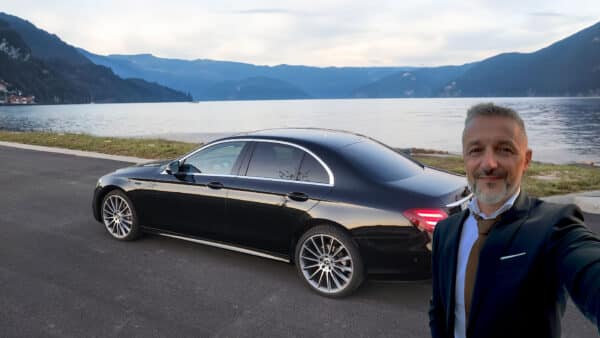 Balkan Drivers 2024 driver in front of the lake